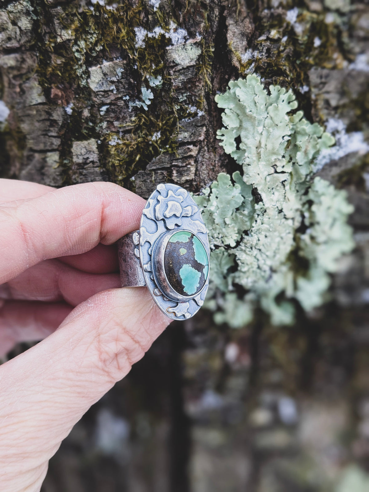 I'm Lichen This Hubei Turquoise Ring